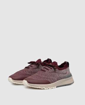 Brunello Cucinelli Burgundy sneakers MZUEHRO342
