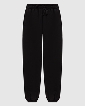 Palm Angels Black joggers with logo print PAMCH002FL005