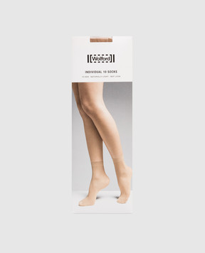 Wolford Beige socks INDIVIDUAL 10 den 41260