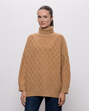 Max Mara Brown BAMBOLA sweater made of wool and cashmere MXMBAMBOLA