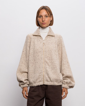 Fabiana Filippi Beige alpaca wool cardigan MAD216F164M258