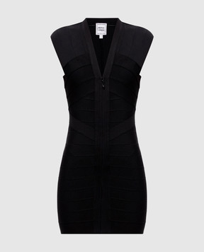 Herve Leger Black Champagne mini dress 46HLFT8571183