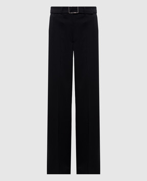 Max Mara Sportmax Black ABITURO trousers with wool SPXABITURO