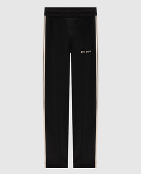 Palm Angels Black sweatpants with logo embroidery PAMCJ002FB001