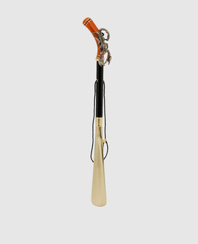 Pasotti Golden Scorpion horn with Swarovski crystals PFPEXXK40