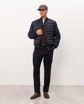 Enrico Mandelli Brown wool cardigan 4K051A6210