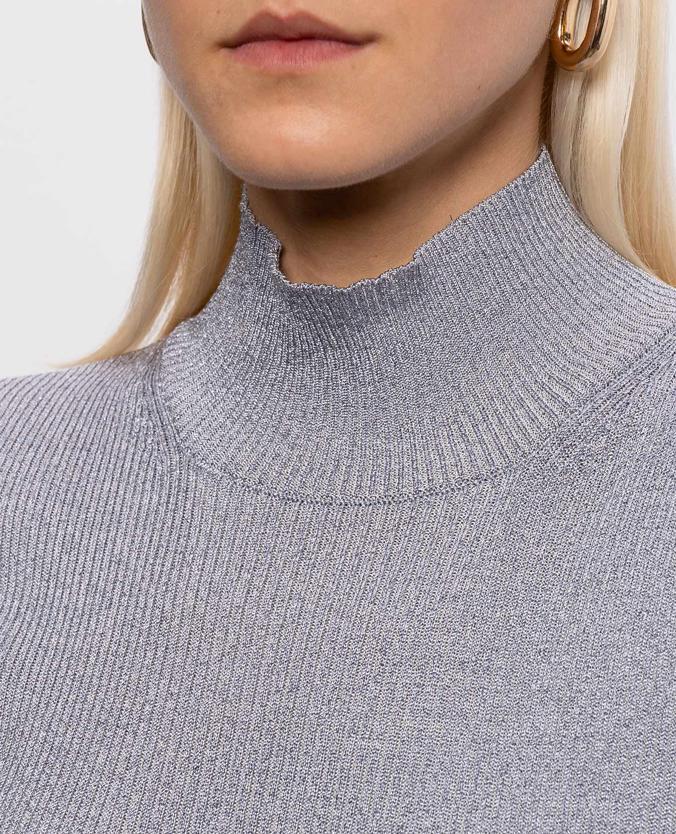 Gray ribbed top with lurex Missoni 5