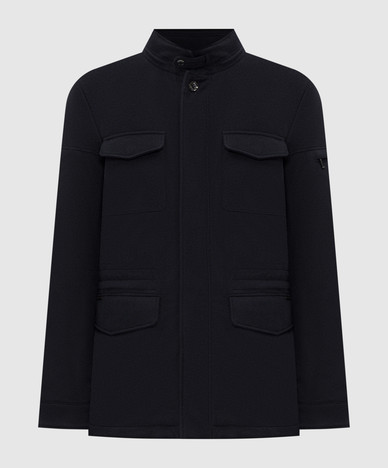 LEONARDO blue cashmere jacket