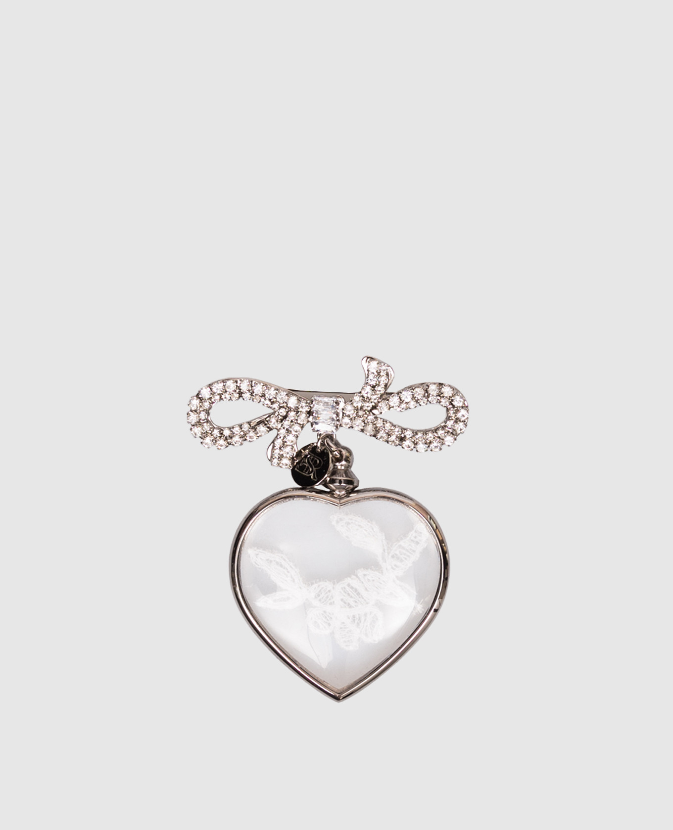 

Silver bow brooch with crystals Ermanno Scervino