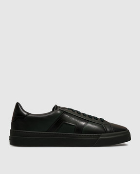 Santoni Green leather sneakers MBGT22018PINRGON
