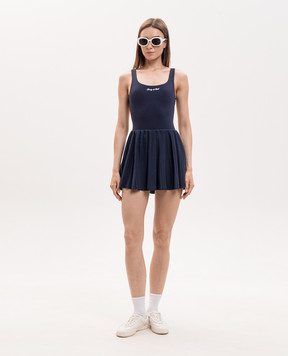 Sporty & Rich Blue pleated dress DR00975326BL106
