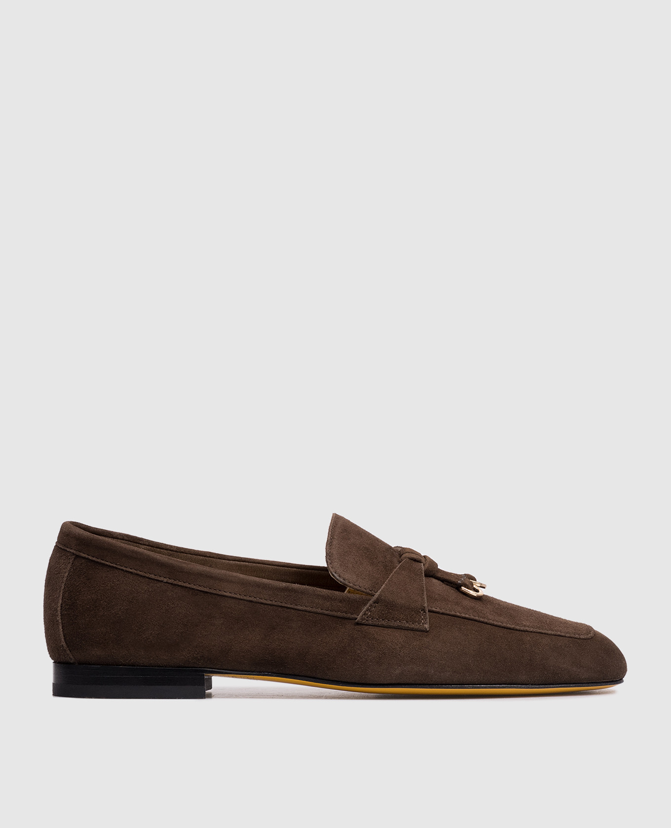 Brown suede loafers