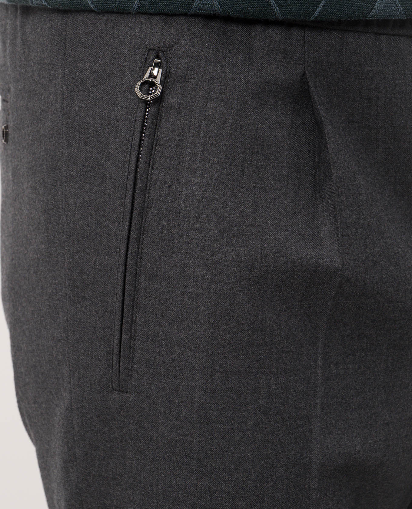 Gray wool pants Stefano Ricci 5