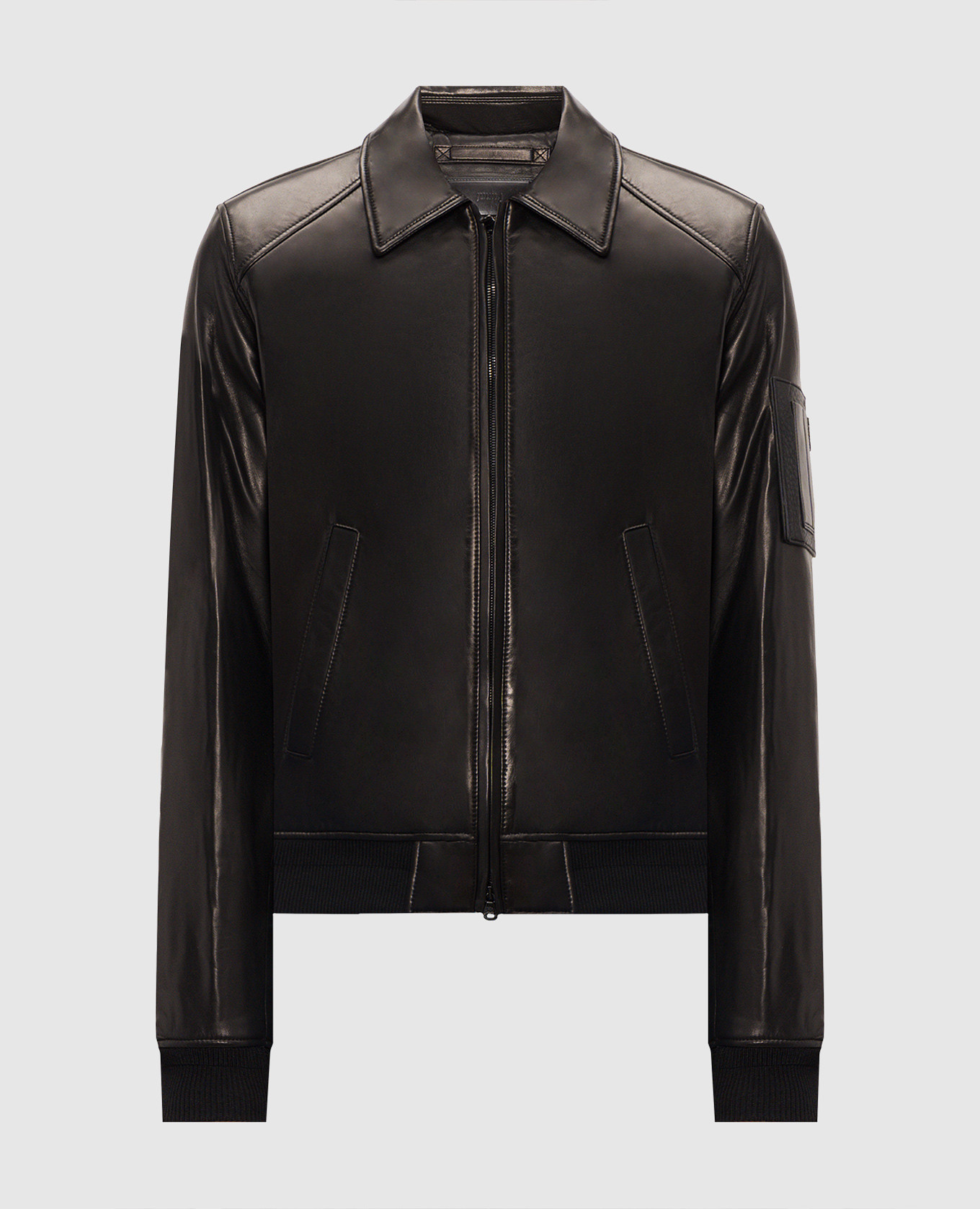 Black leather jacket Juun.j