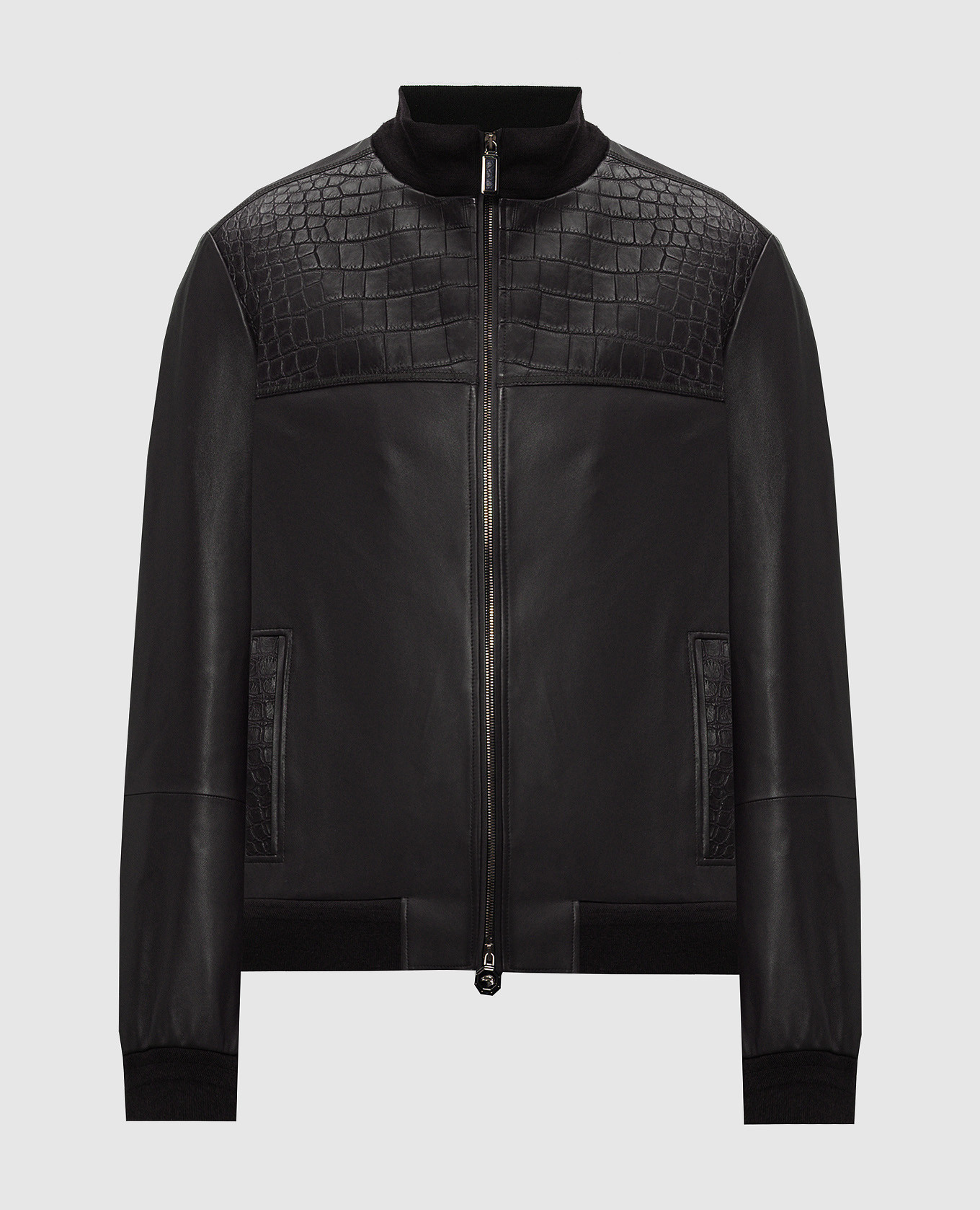 Black leather jacket