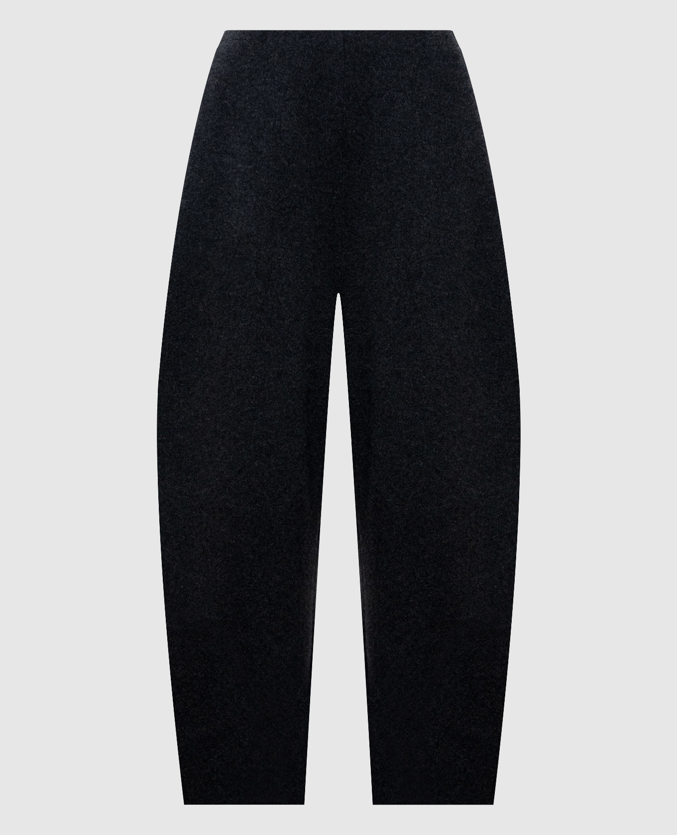 Gray wool and cashmere pants