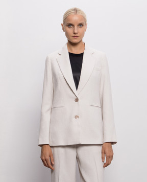 Peserico Beige corduroy jacket with lurex A01202Z05219