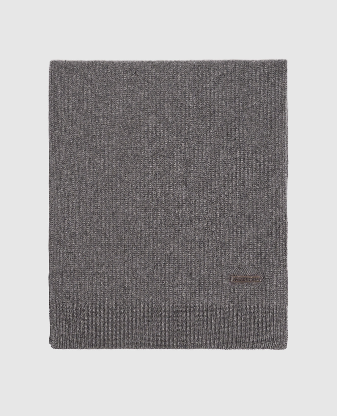Gray cashmere scarf