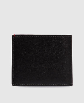 Brunello Cucinelli Black leather wallet with embossed logo MWRLBU006