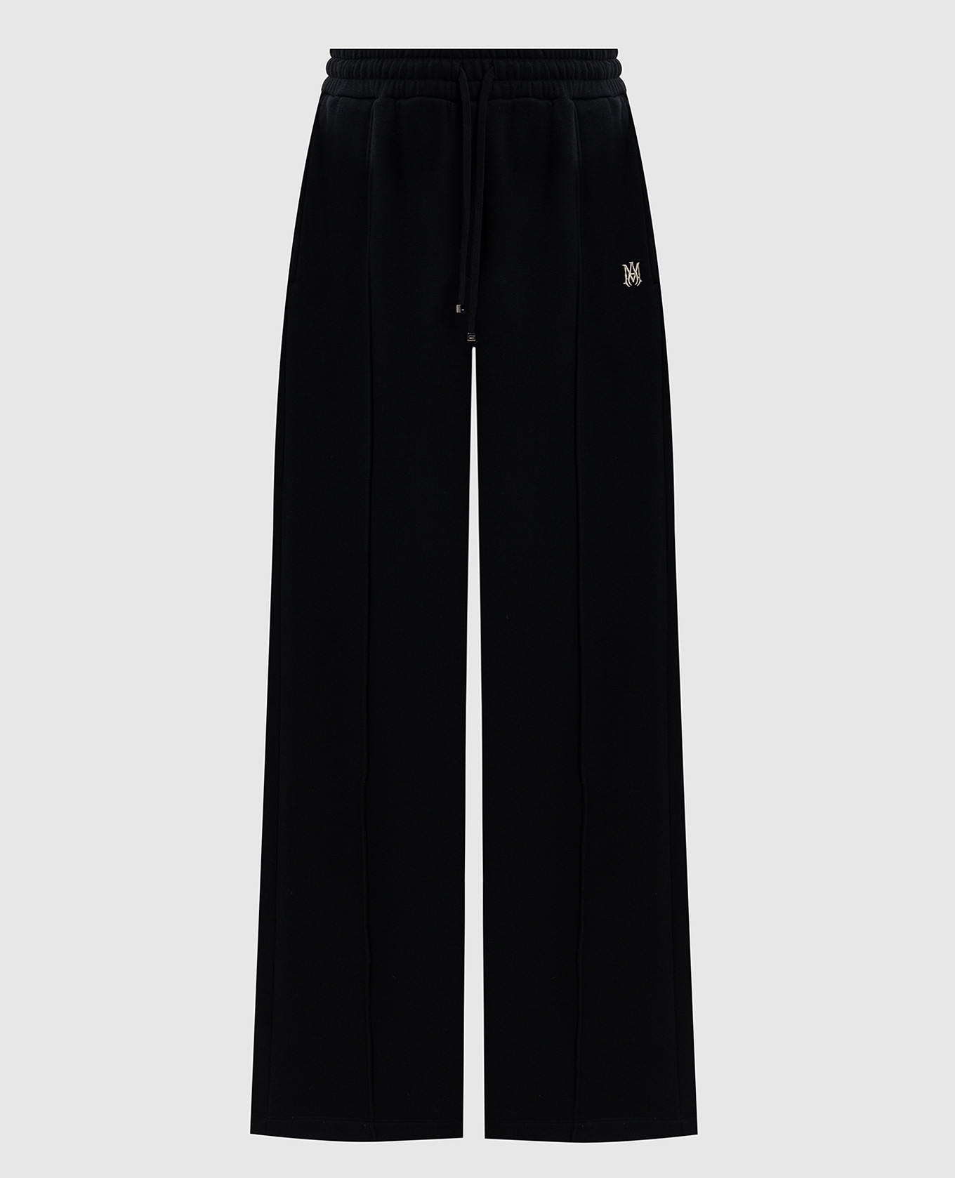 Black insulated track pants