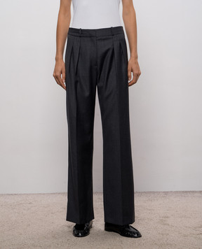 Loulou de Saison SBIRU gray wool pants SBIRULDS