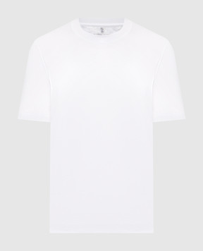Brunello Cucinelli White straight-cut T-shirt M0B131308Y