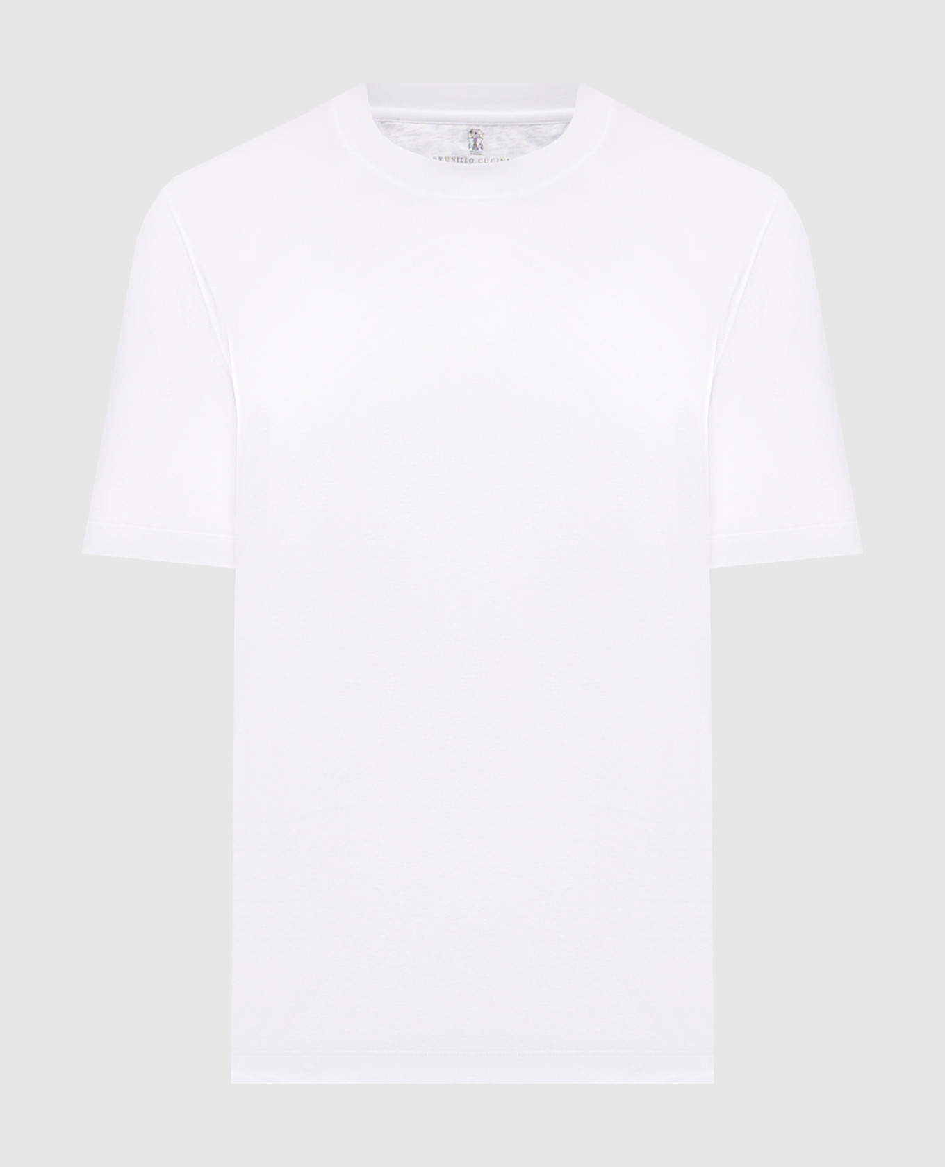 White straight-cut T-shirt