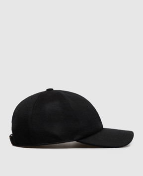 MooRER ROBINSON black wool and cashmere cap ROBINSONSLE