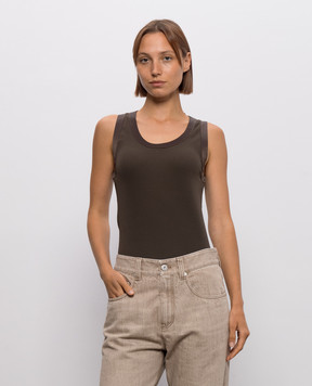 Brunello Cucinelli Brown T-shirt MP952FD600