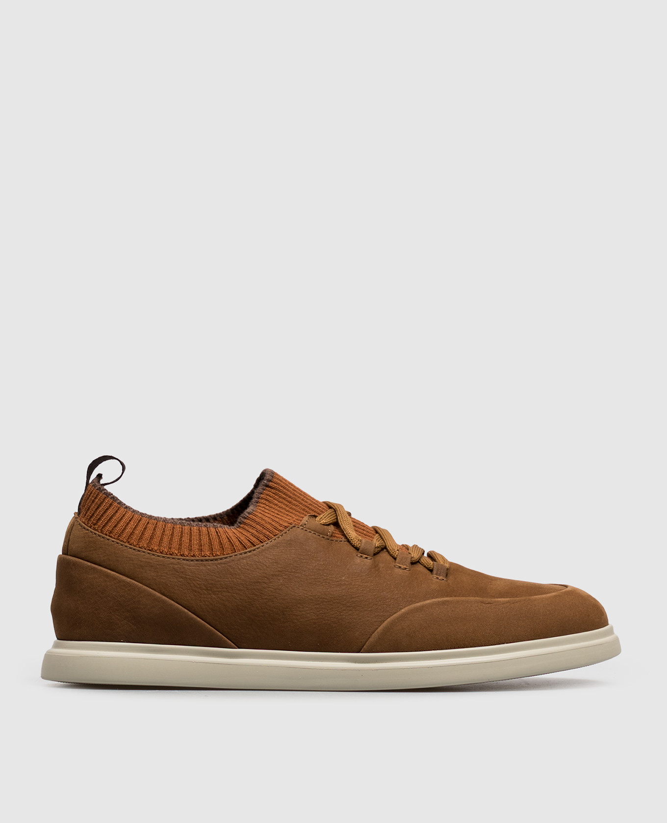 Brown nubuck sneakers