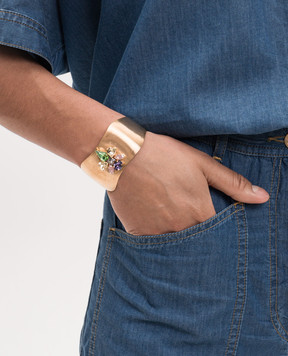 Dolman Bijoux Gold bracelet with crystals 33736