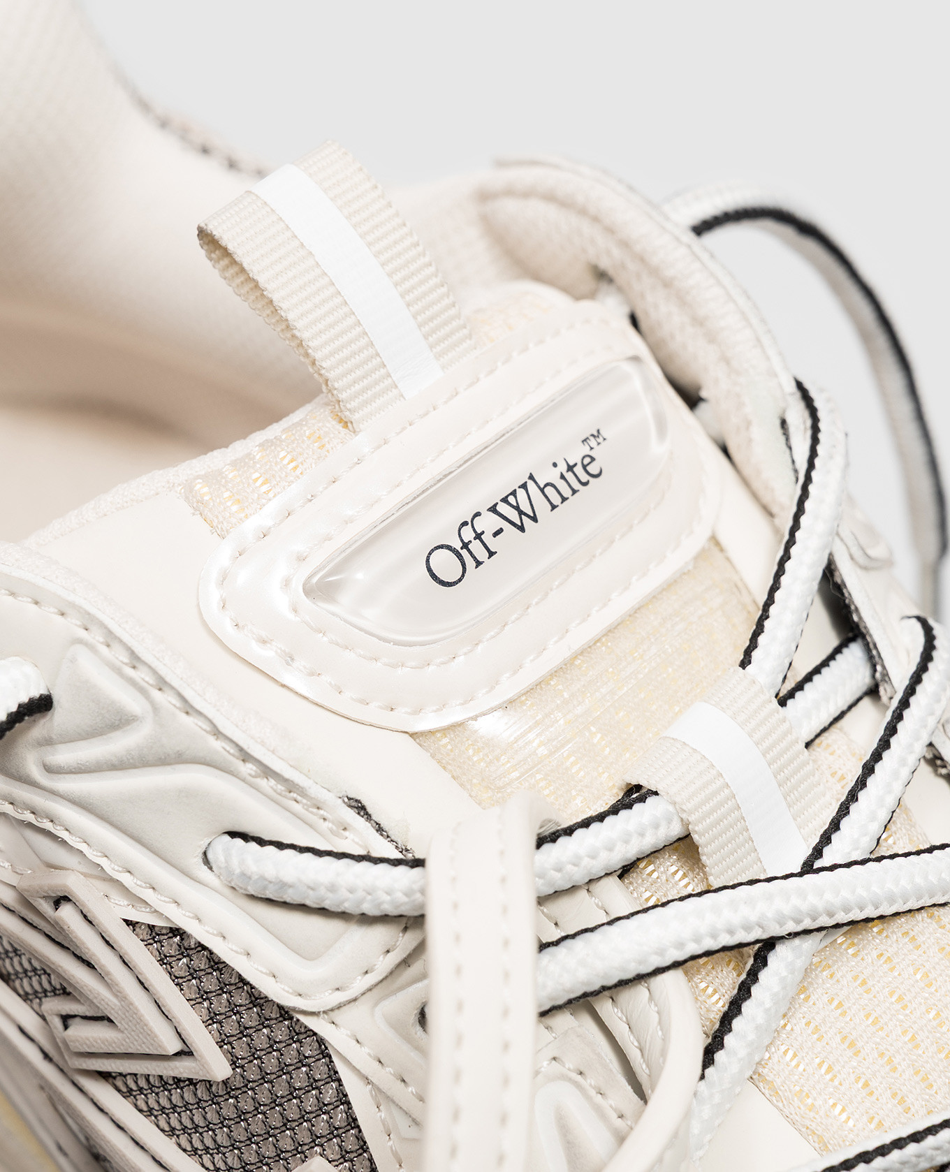 Beige Be Right Back Wonder Out sneakers with textured logo Off-White 5