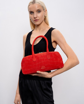 Loulou de Saison Red MAWI baguette bag made of nubuck MAWI