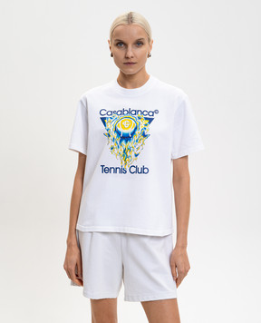 Casablanca Tennis Club Icon White T-Shirt WSP26JTS04602