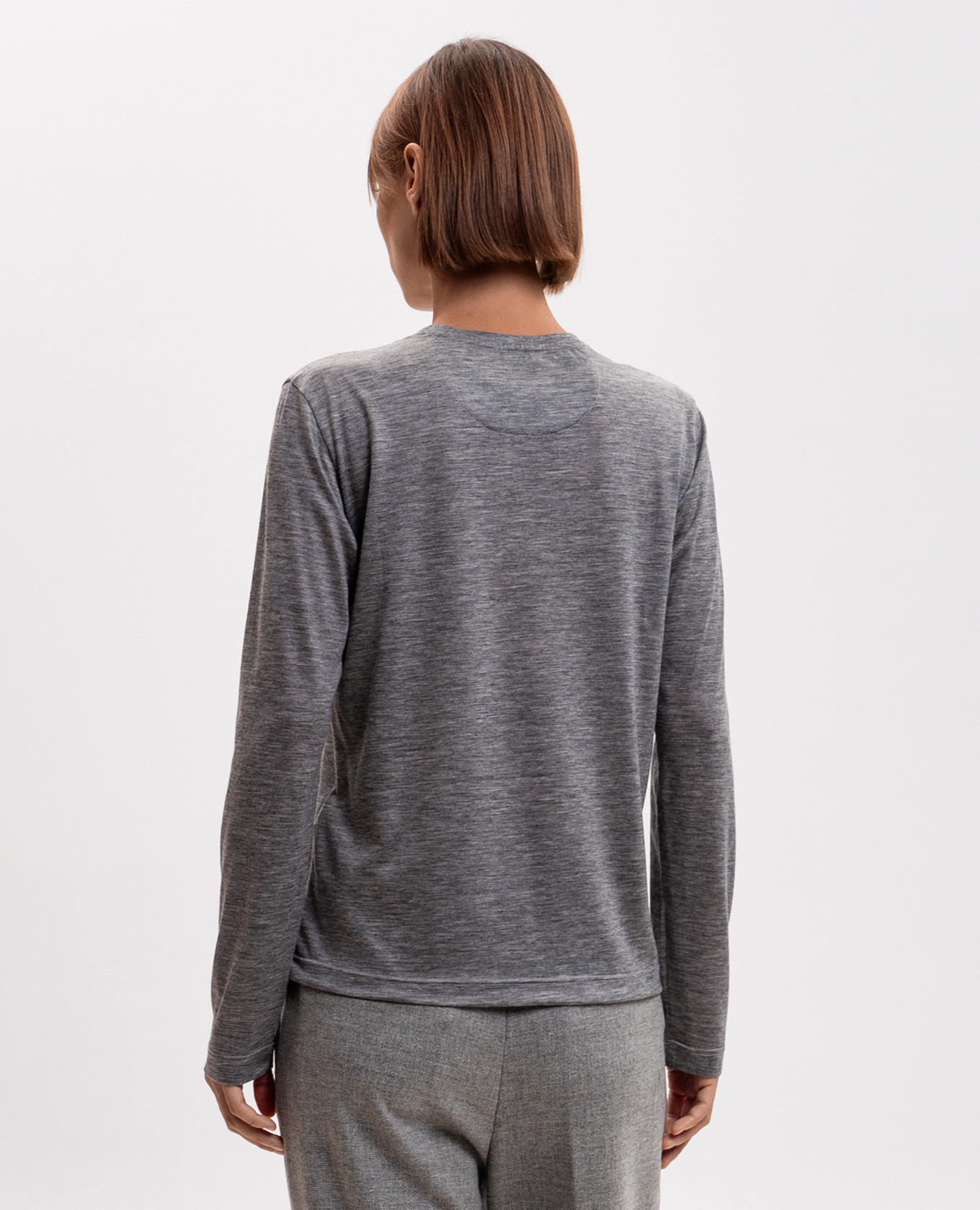 Gray cashmere longsleeve Marco Pescarolo 4