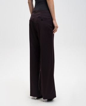 Magda Butrym Purple wool pants PANTS03113925