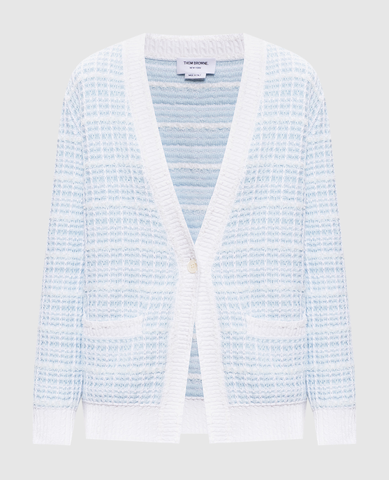 

Blue cardigan Thom Browne, Light blue