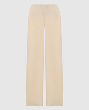 Faithfull Beige Florine pants with linen FF3963LAE