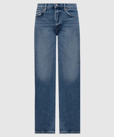 Ren blaue Jeans mit einem verwaschenen Effekt