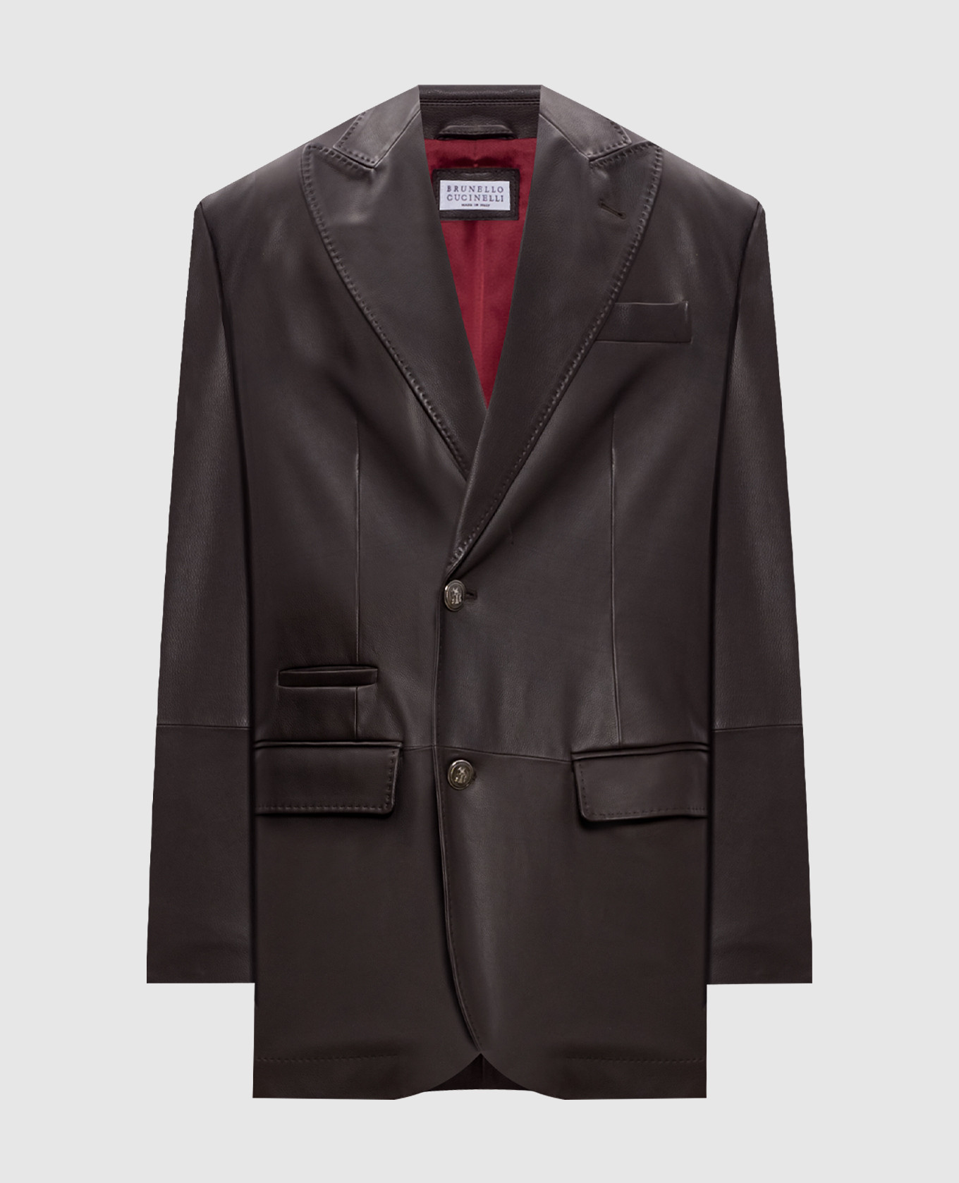 

Brown leather jacket Brunello Cucinelli