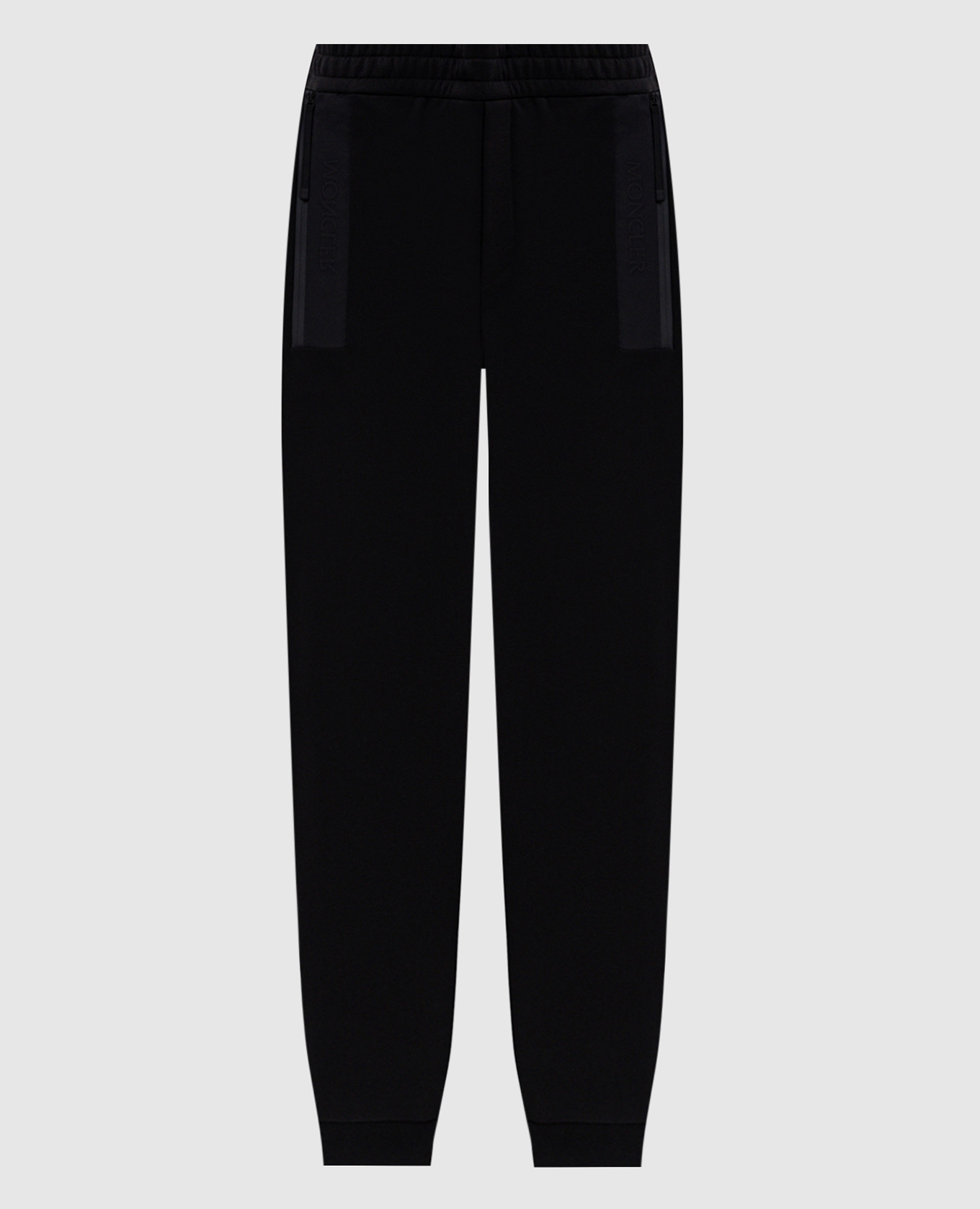 Pantalones deportivos negros con logo texturizado