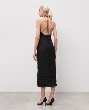 Twinset Black linen dress 261TT2390