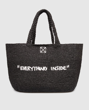 Off-White Black Jitney Tote Bag OWNA23CC99FAB001