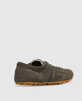 Balmain Racer 45 khaki combination sneakers GM0VI408TRNC