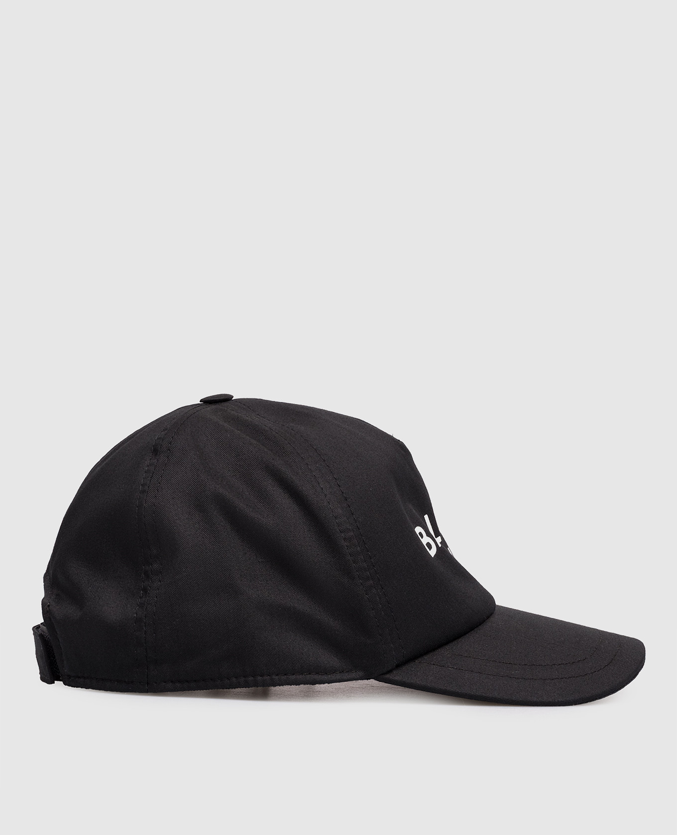 Children's black cap with logo print Balmain 2
