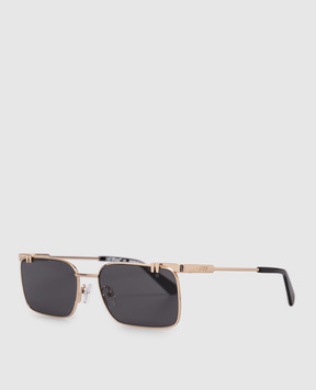 Off-White Gold sunglasses with OFF logo engraving OW2031760759