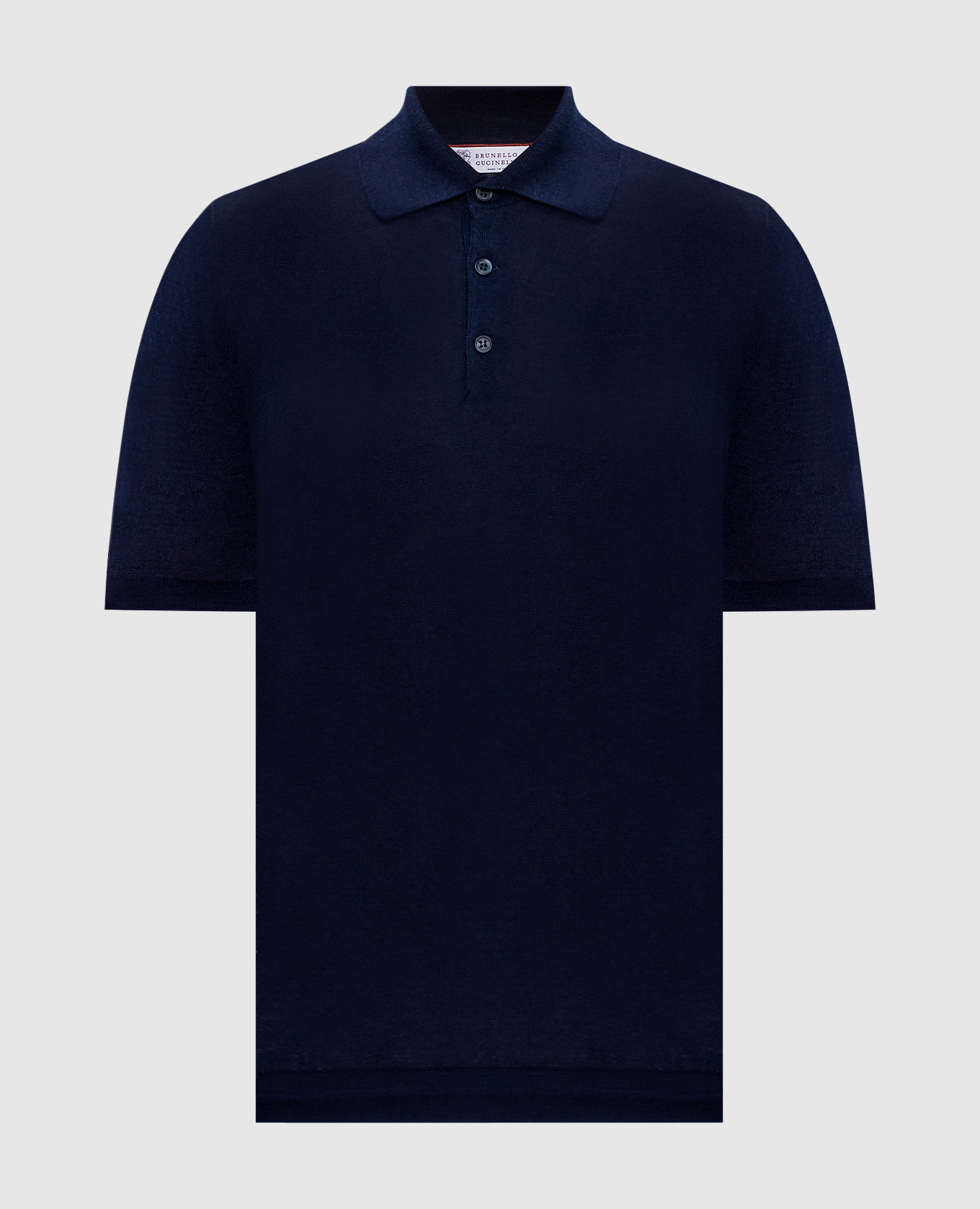 Blue polo with linen