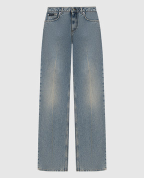 Dolce&Gabbana Blue jeans with logo patch FTDDFDG8OT9