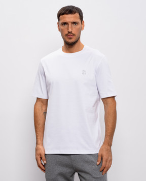 Brunello Cucinelli White T-shirt with logo print M0B138440