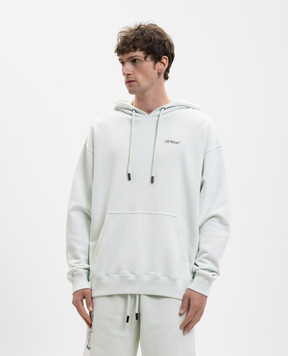 Off-White Green hoodie with Half Arrow emblem 44MBB085S26F00A